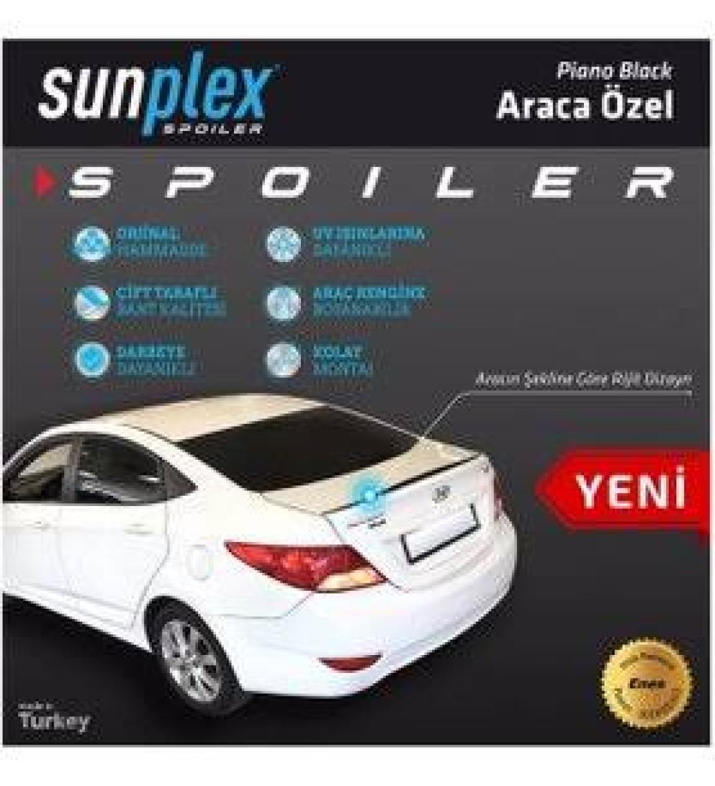 Sunplex Skoda Superb 2015+ Spoiler Bagaj Çıtası Piano Black