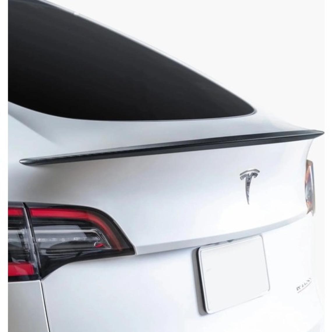 Tesla model y bagaj üstü spoiler siyah boyalı