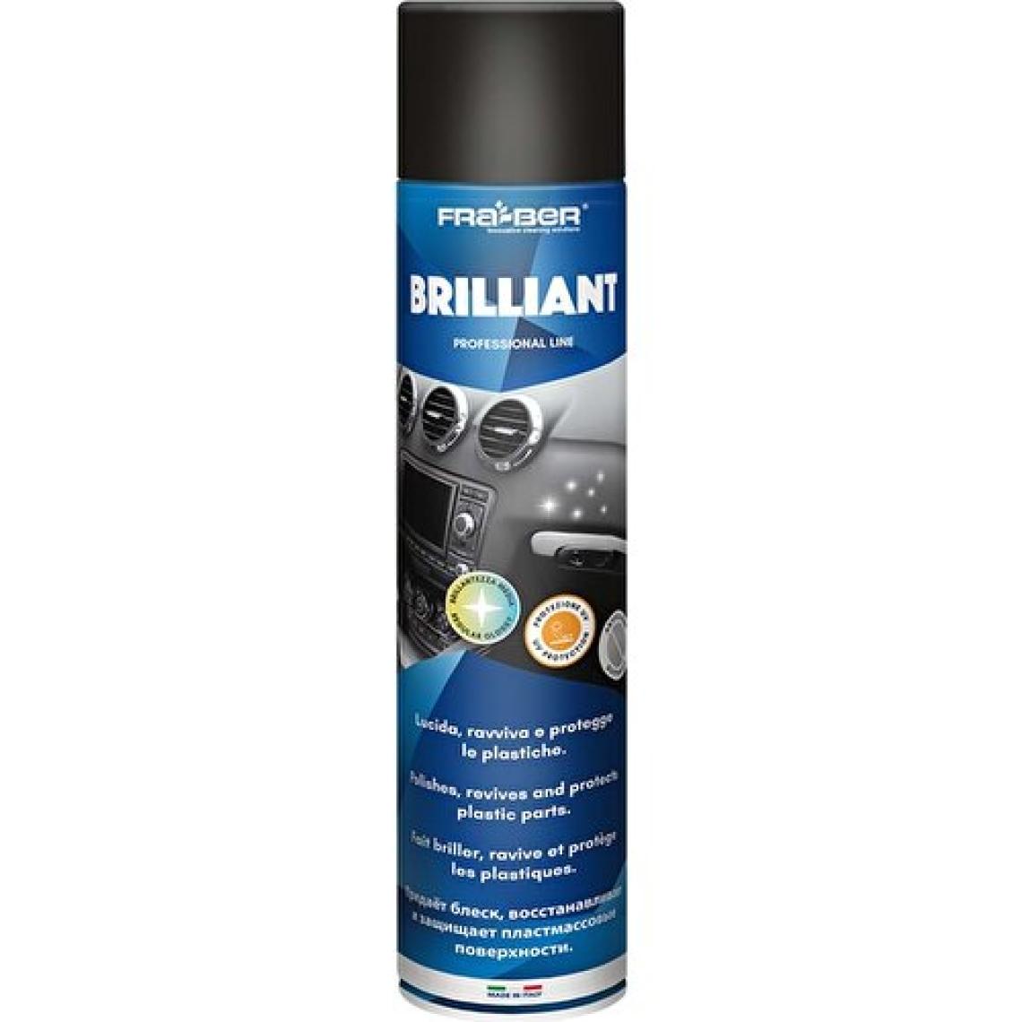 Fra-Ber Brilliant Drakar Antistatik Konsol ve Iç Plastik Temizleyici Parlatıcı Parfümlü - 600 ml
