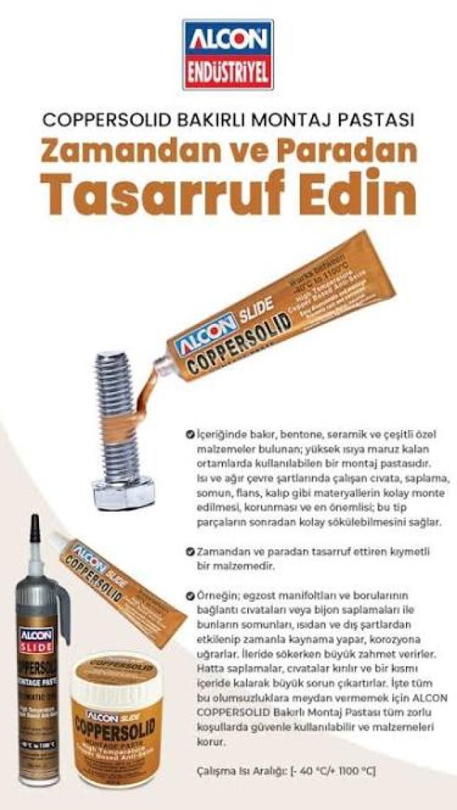 Alcon Coppersolıd Bakırlı Montaj Pastası 90 Ml. Tüp 9801
