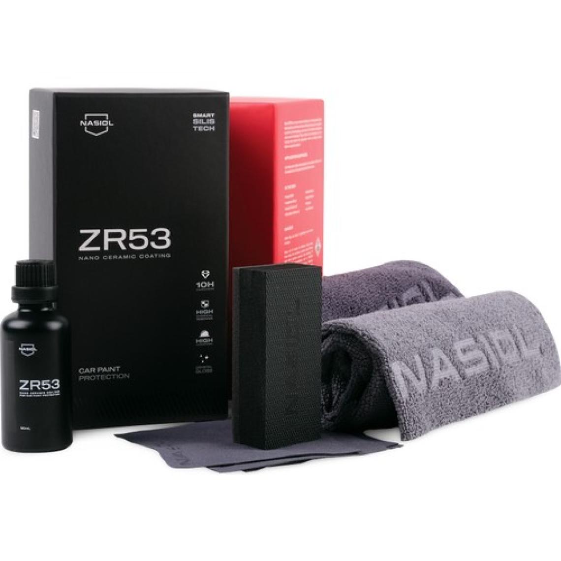 Nasiol ZR53 Araç Nano Seramik Kaplama Ve Boya Koruma-50 mL-3 Yıl Etkili-10H-Profesyonel Bakım