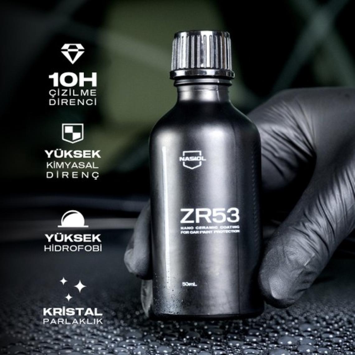 Nasiol ZR53 Araç Nano Seramik Kaplama Ve Boya Koruma-50 mL-3 Yıl Etkili-10H-Profesyonel Bakım