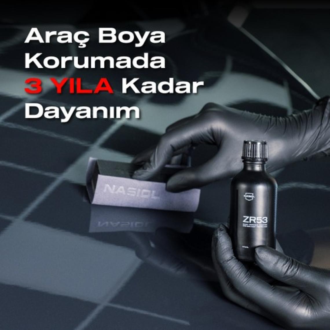 Nasiol ZR53 Araç Nano Seramik Kaplama Ve Boya Koruma-50 mL-3 Yıl Etkili-10H-Profesyonel Bakım