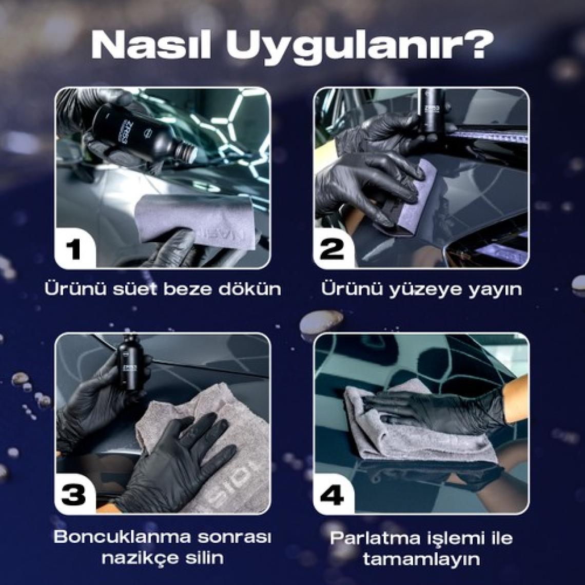 Nasiol ZR53 Araç Nano Seramik Kaplama Ve Boya Koruma-50 mL-3 Yıl Etkili-10H-Profesyonel Bakım