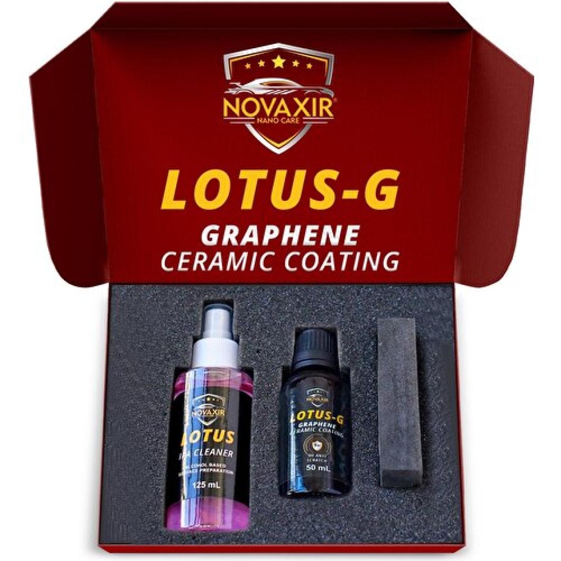 NOVAXIR LOTUS-G 9H NANO GRAFEN-SERAMİK KAPLAMA SETİ (50 Ml), IPA CLEANER, 5-YIL BOYA KORUMA+ULTRA PA