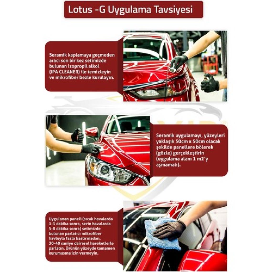 NOVAXIR LOTUS-G 9H NANO GRAFEN-SERAMİK KAPLAMA SETİ (50 Ml), IPA CLEANER, 5-YIL BOYA KORUMA+ULTRA PA