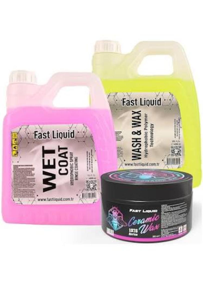 Fast Liquid Yıka Parlat Cilala  Seramik Wax,  Şampuan,  Hızlı Cila