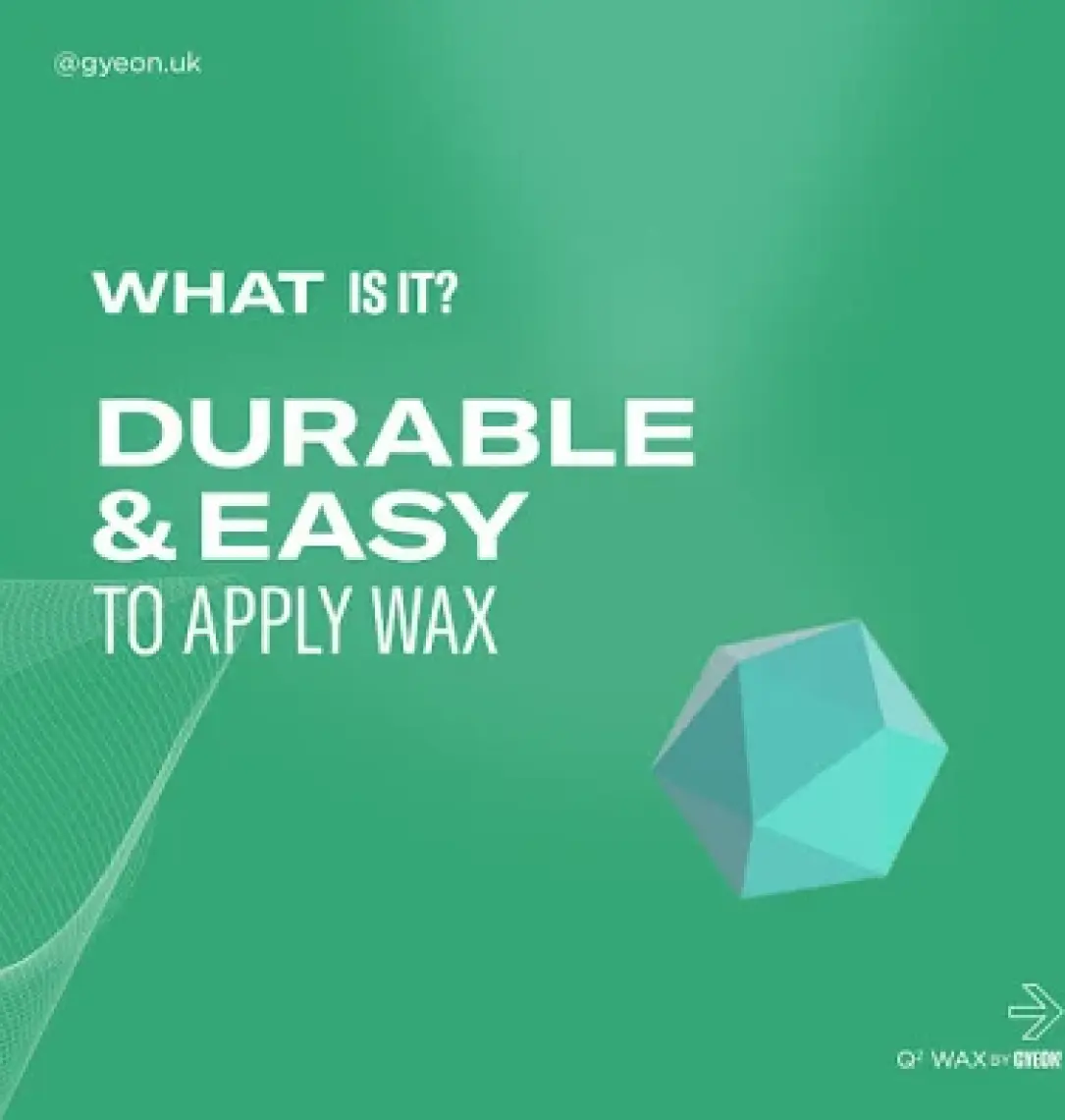 Gyeon Q² Wax Hidrofobik Parlatıcı Boya Koruma 175GR