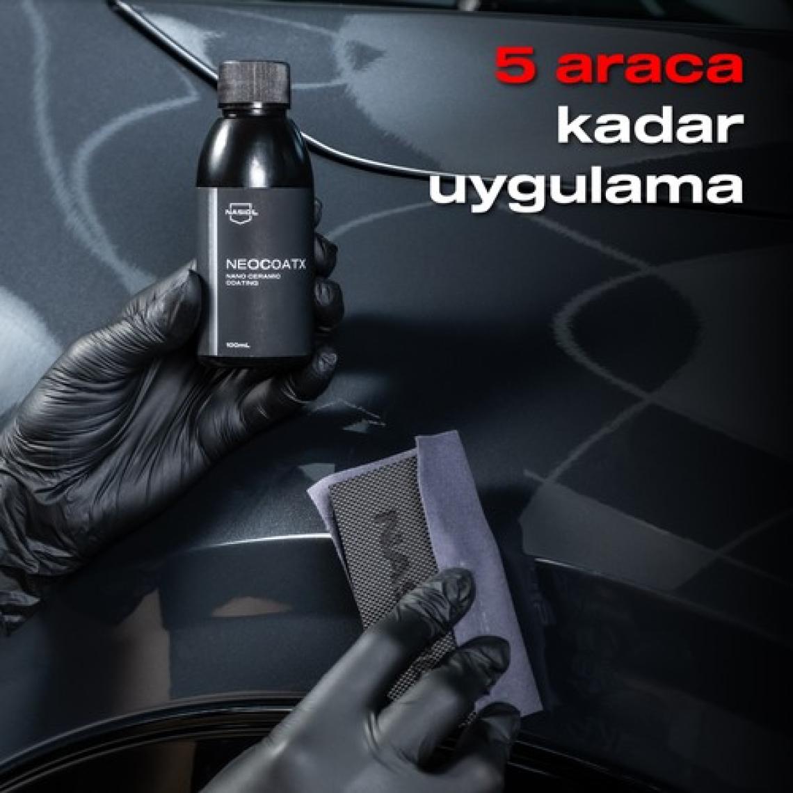 Nasiol NeoCoatX Araç Nano Seramik Kaplama Ve Boya Koruma-100 mL-1 Yıl Etkili-5 Araca Kadar Kaplama