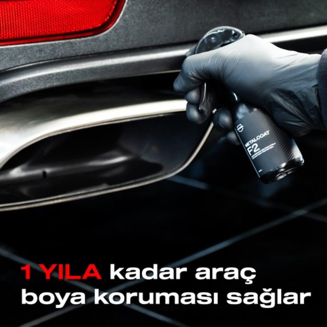 Nasiol Metalcoat F2 Araç Sprey Nano Seramik Kaplama ve Boya Koruma-1 Yıl Dayanım-50ml-Su,Leke İtici
