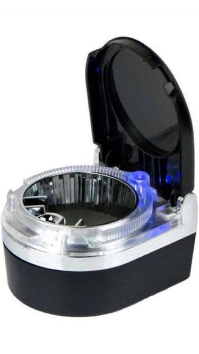 Ally SD-1201 LED Işıklı Kapaklı Araç Küllük Oto Araba Kül Tablası