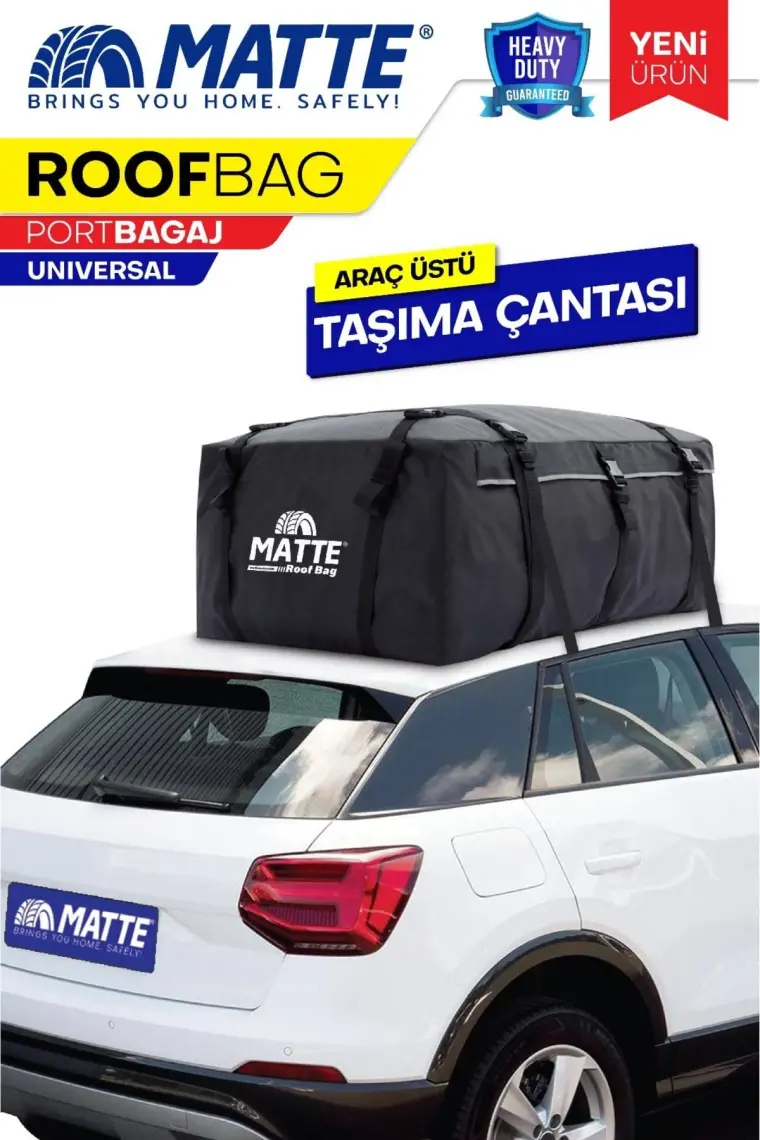 Matte Yeni Nesil Port Bagaj, Araç Üstü Tavan Çantası