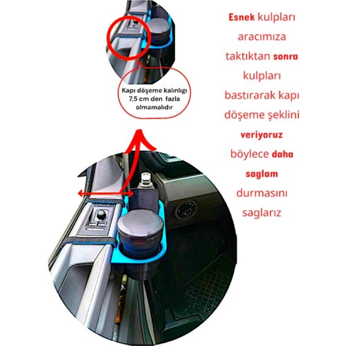 HR PLAST araç içi oto bardaklık ve bardak içecek telefon tutucu organizer siyah Renk Seçeneği(MAGAZADA 6 RENK SEÇENEGİ)