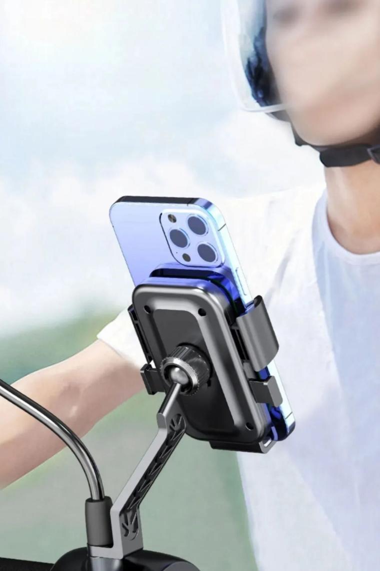® Motor,Motosiklet,Bisiklet ,Scooter İçin 360 Derece Dönebilen Dikiz Aynası Versiyonu Telefon
