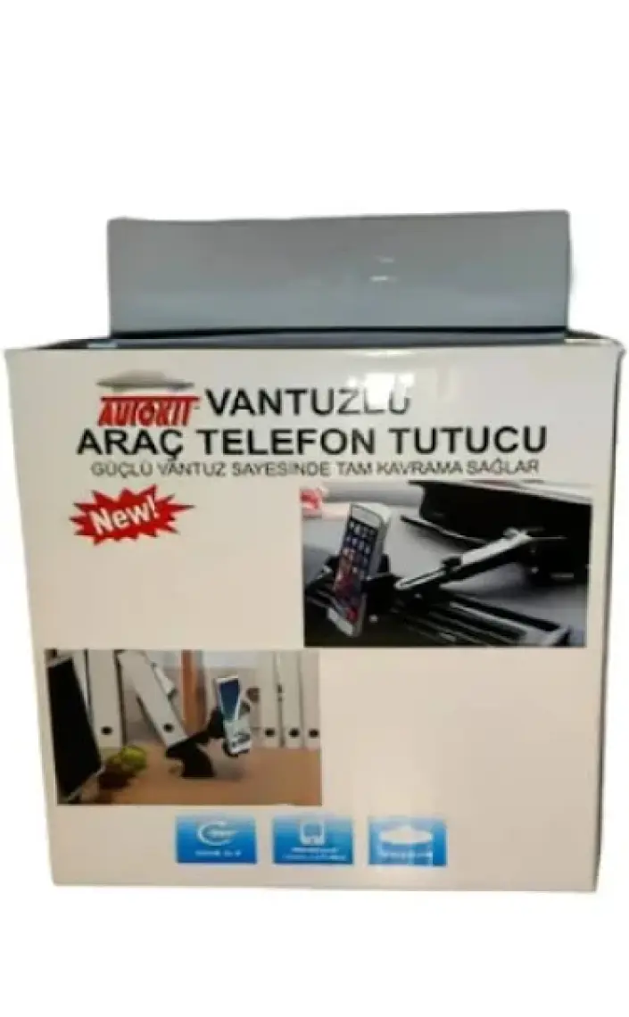 ARAÇ İÇİ VANTUZLU TELESKOPİK TABLET VE TELEFON TUTUCU