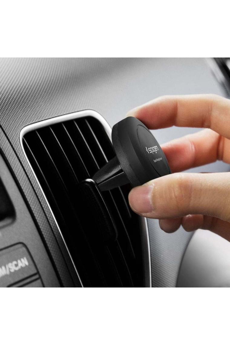 Air Vent Manyetik Araç içi Telefon Tutucu + 2 Adet Manyetik Plaka Universal A200 Black - SGP11583