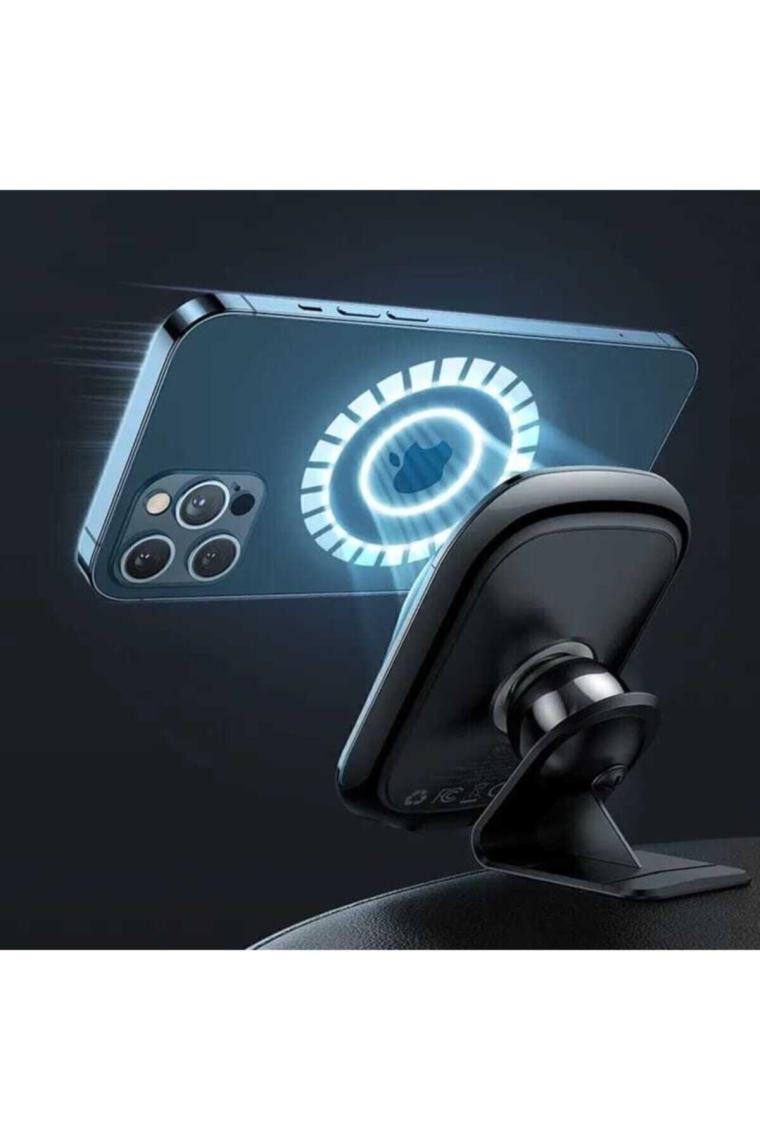 Ch-7071 Magnetic Wireless Şarjlı 15w Araçiçi Telefon Tutucu-siyah