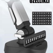 Telefon Tutucu Vantuzlu Ayarlanabilir Telefon Tutucu Numaratörlü