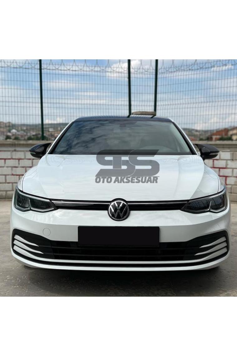 STS Oto Aksesuar Vw Golf 8 Batman Yarasa Ayna Kapağı Piano Black 2021 Model