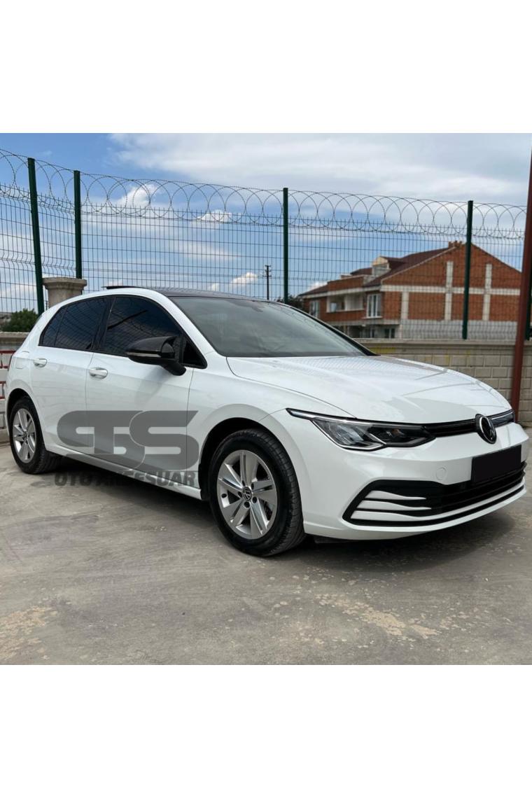 STS Oto Aksesuar Vw Golf 8 Batman Yarasa Ayna Kapağı Piano Black 2021 Model