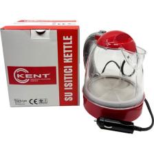 Kent 24 Volt Araç Içi Oto Su Isıtıcı Kettle Çaydanlık 1 Lt  Kırmıızı