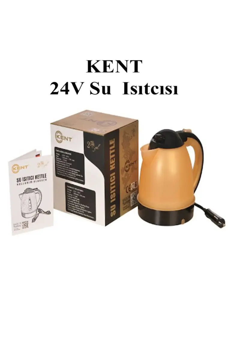 Kent 24 Volt Araç Içi Oto Su Isıtıcı Kettle Çaydanlık 1 Litre