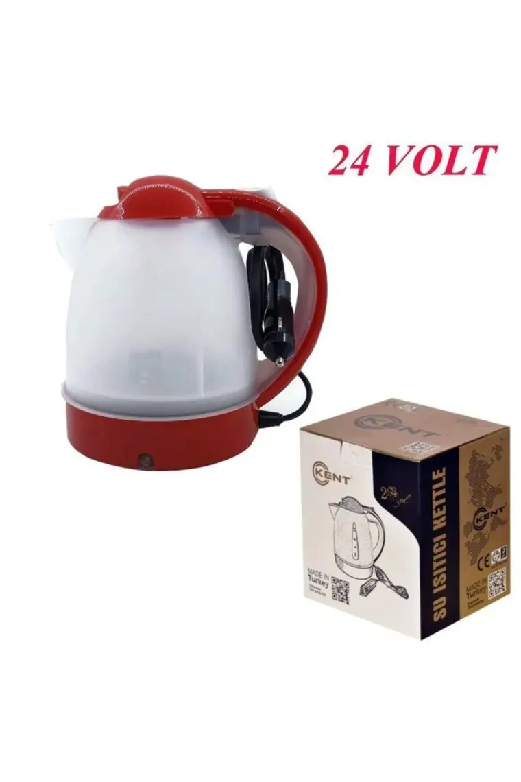 Kent 24 Volt Araç Içi Oto Su Isıtıcı Kettle Çaydanlık 1 Litre