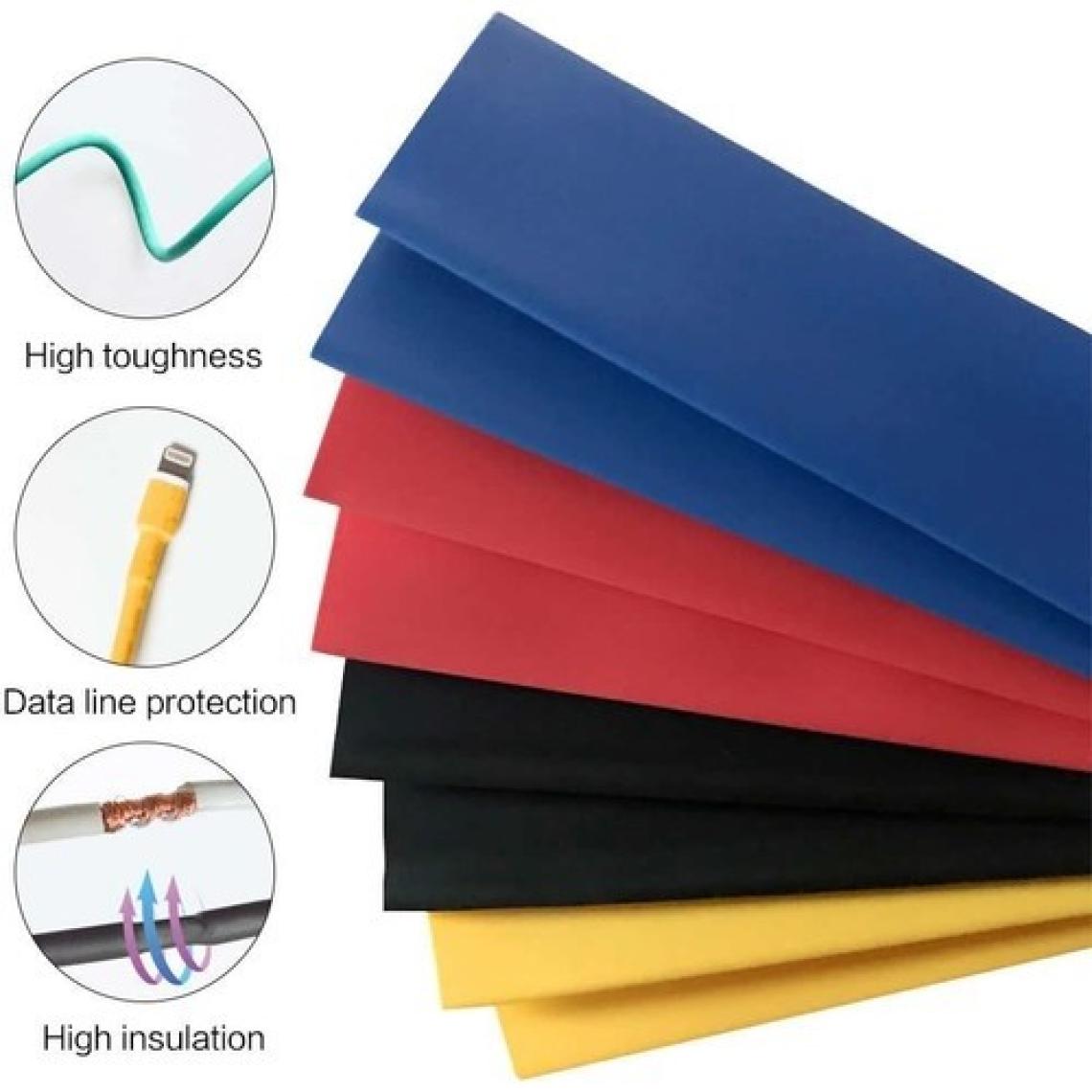 Schulzz Polyolefin Isı Shrink Boru Daralan Makaron Kablo Yalıtım-328 Adet 8 Boy Set