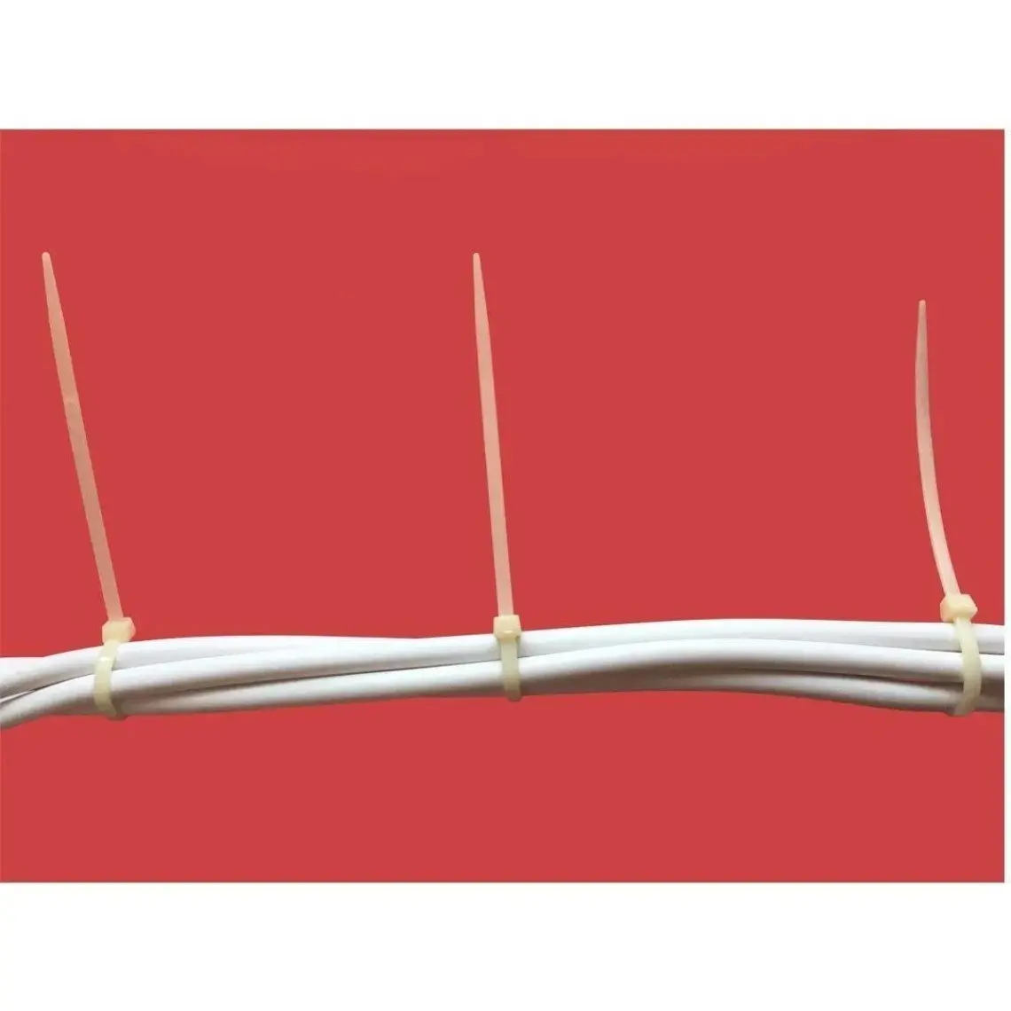 Eryıldız Beyaz Kablo Bağı ( Klips ) 3.6 x 250 mm