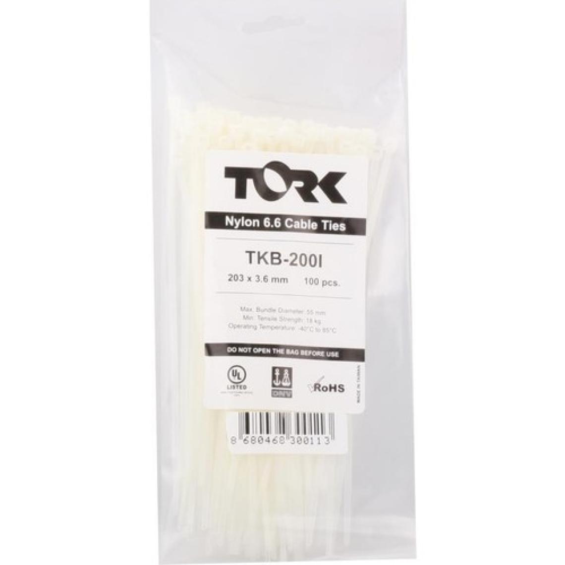 Tork TRK-100-3,5MM Beyaz 100LÜ Kablo Bağı