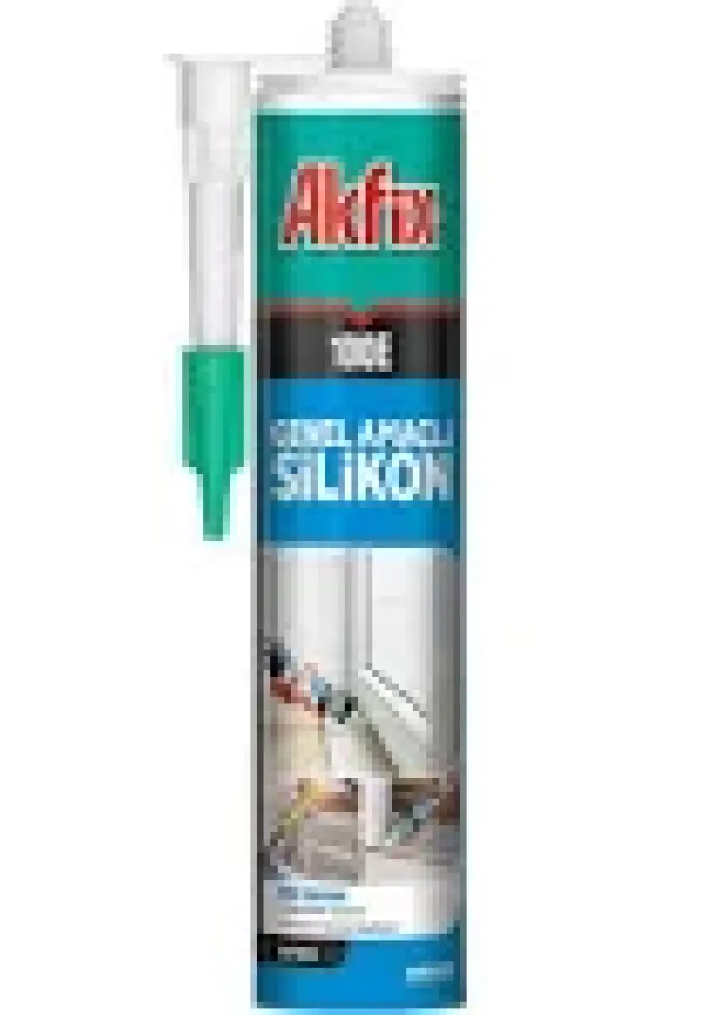 Akfix 100E Genel Amaçlı Silikon 280 gr Beyaz Tekli