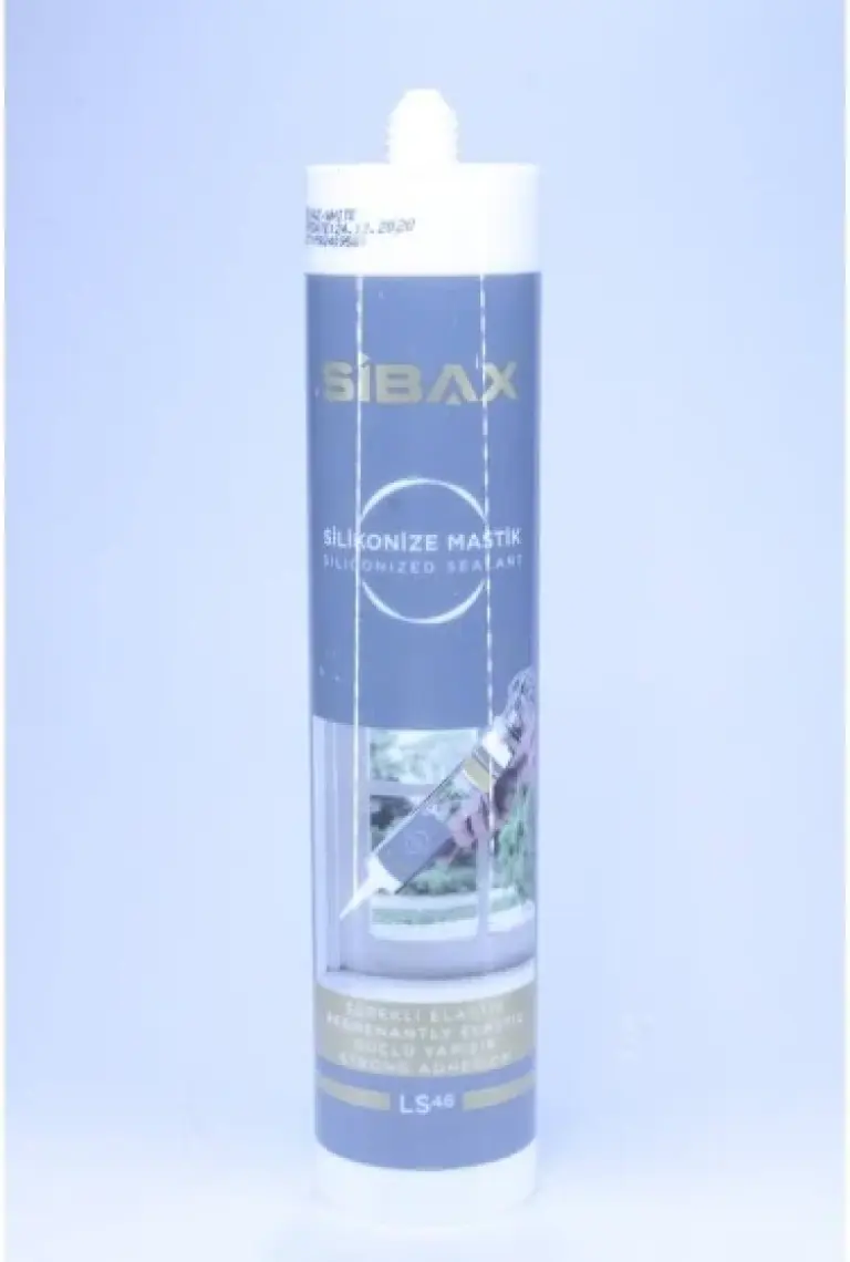 Sibax LS46 Sibax Silikonize Mastik 450gr Beyaz