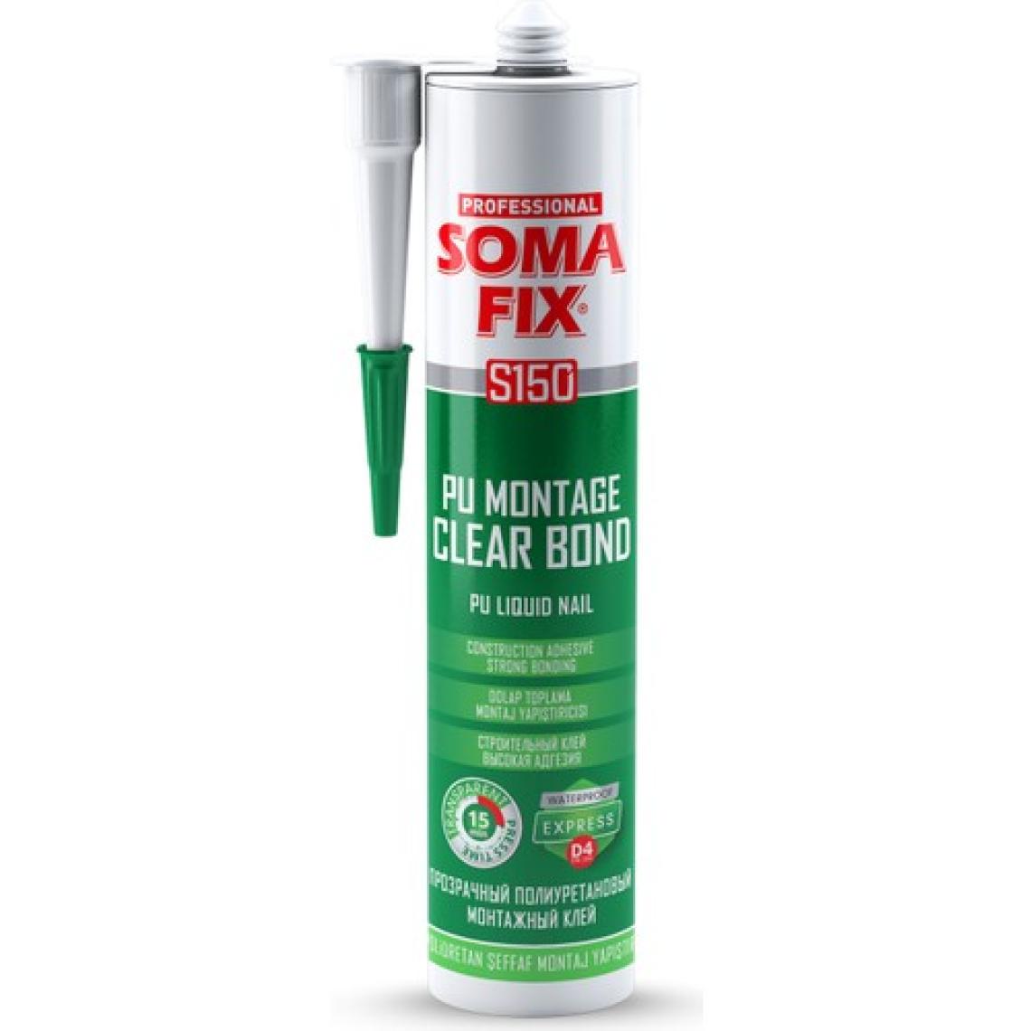 Somafix Pu Montaj Yap.plastik 310 ml S150-P24