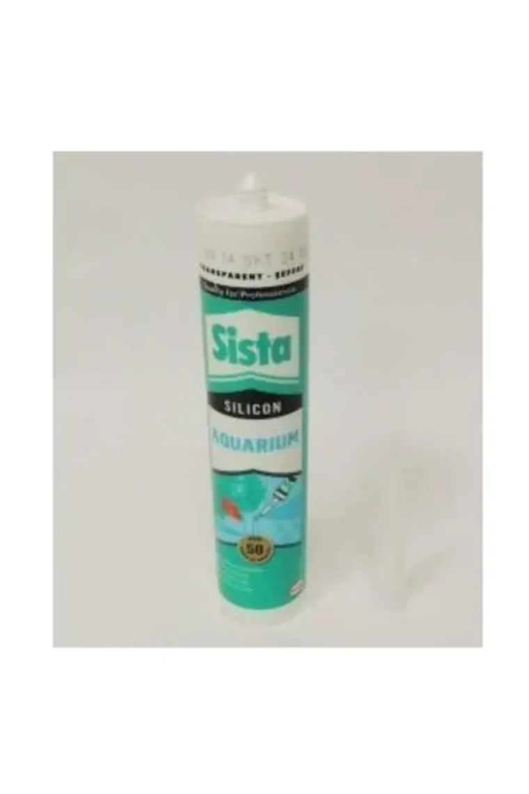 Henkel Sista Akvaryum Silikonu - Şeffaf, Balıklar İçin Güvenli, Yüksek Elastikiyet ve UV Dayanıklılığı, 310 ml, %100 Silikon