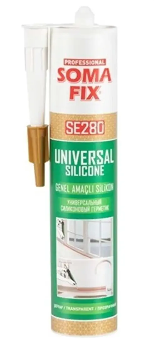 Somafix SE280 Genel Amaçlı ŞEFFAF Silikon 280 gr