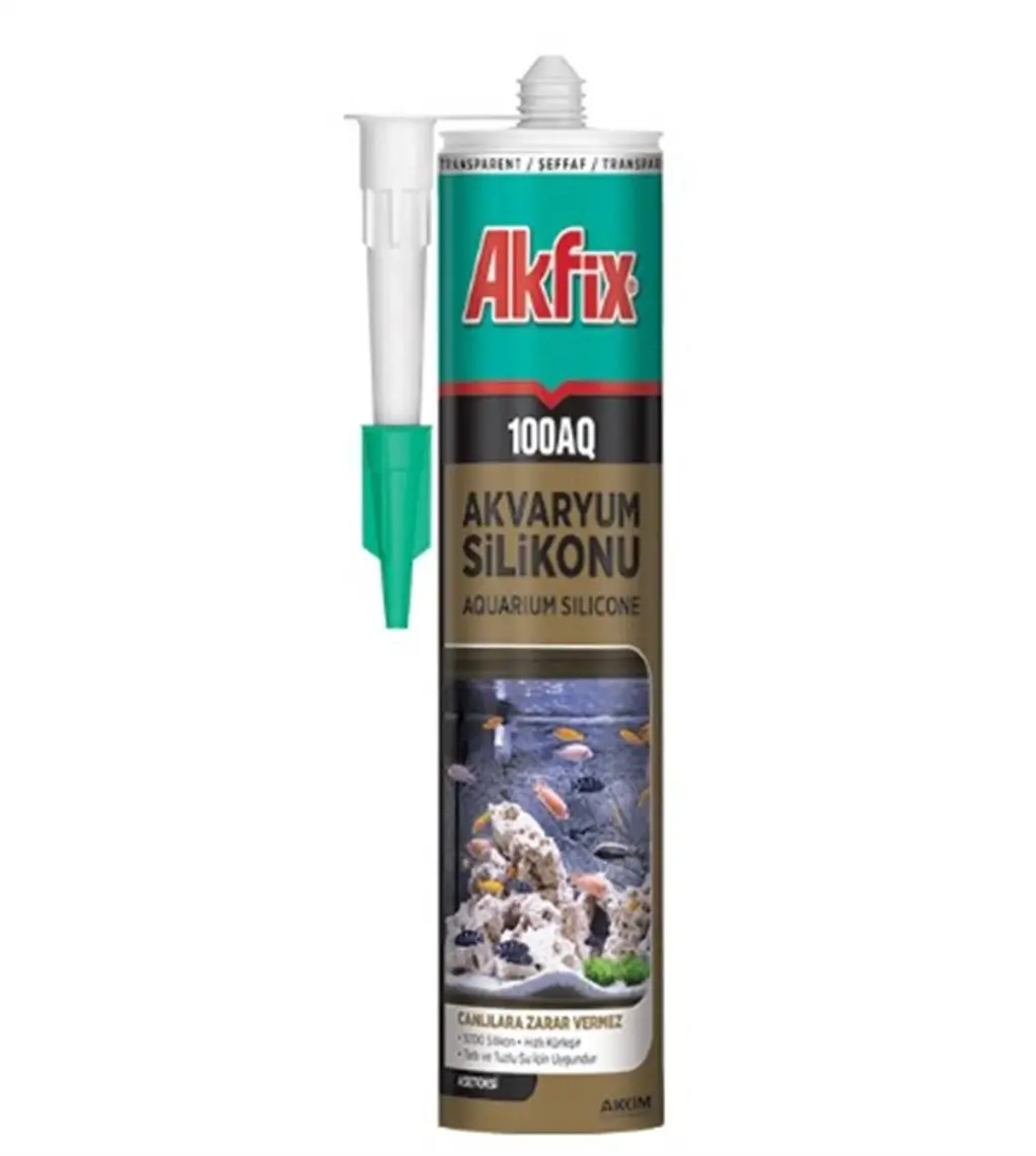 Akfix Akvaryum Silikonu 100AQ / 280ML Şeffaf