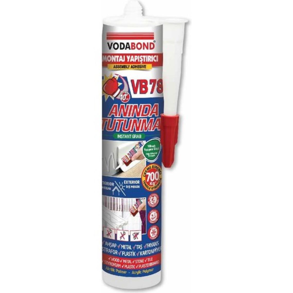Vodabond VB78 Anında Tutunan Montaj Yapıştırıcı Beyaz 420 gr