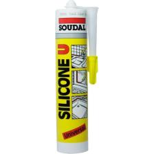 Soudal Şeffaf Silikon - Suya ve UV Işınlarına Dayanıklı, Kalıcı Elastikiyet, 280 Gr, Sıva ve Dolgu Malzemesi