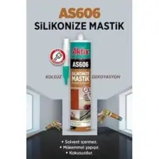 Akfix AS606 Silikonize Mastik - 7 Farklı Renk