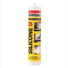 Soudal Şeffaf Silikon - Suya ve UV Işınlarına Dayanıklı, Kalıcı Elastikiyet, 280 Gr, Sıva ve Dolgu Malzemesi