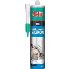 Akfix 100E Genel Amaçlı Silikon 280 gr Beyaz Tekli