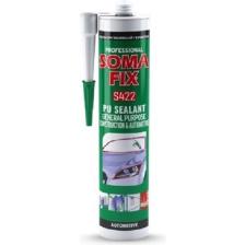 Somafix 280 ml Gri Poliüretan Mastik Dış Cephe Oto Cam Kaporta Pu Mastik Yapıştırıcısı