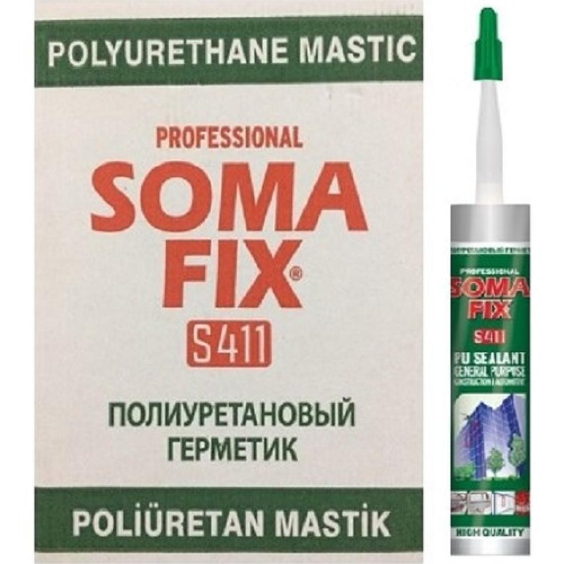 Somafix 280 ml Gri Poliüretan Mastik Dış Cephe Oto Cam Kaporta Pu Mastik Yapıştırıcısı