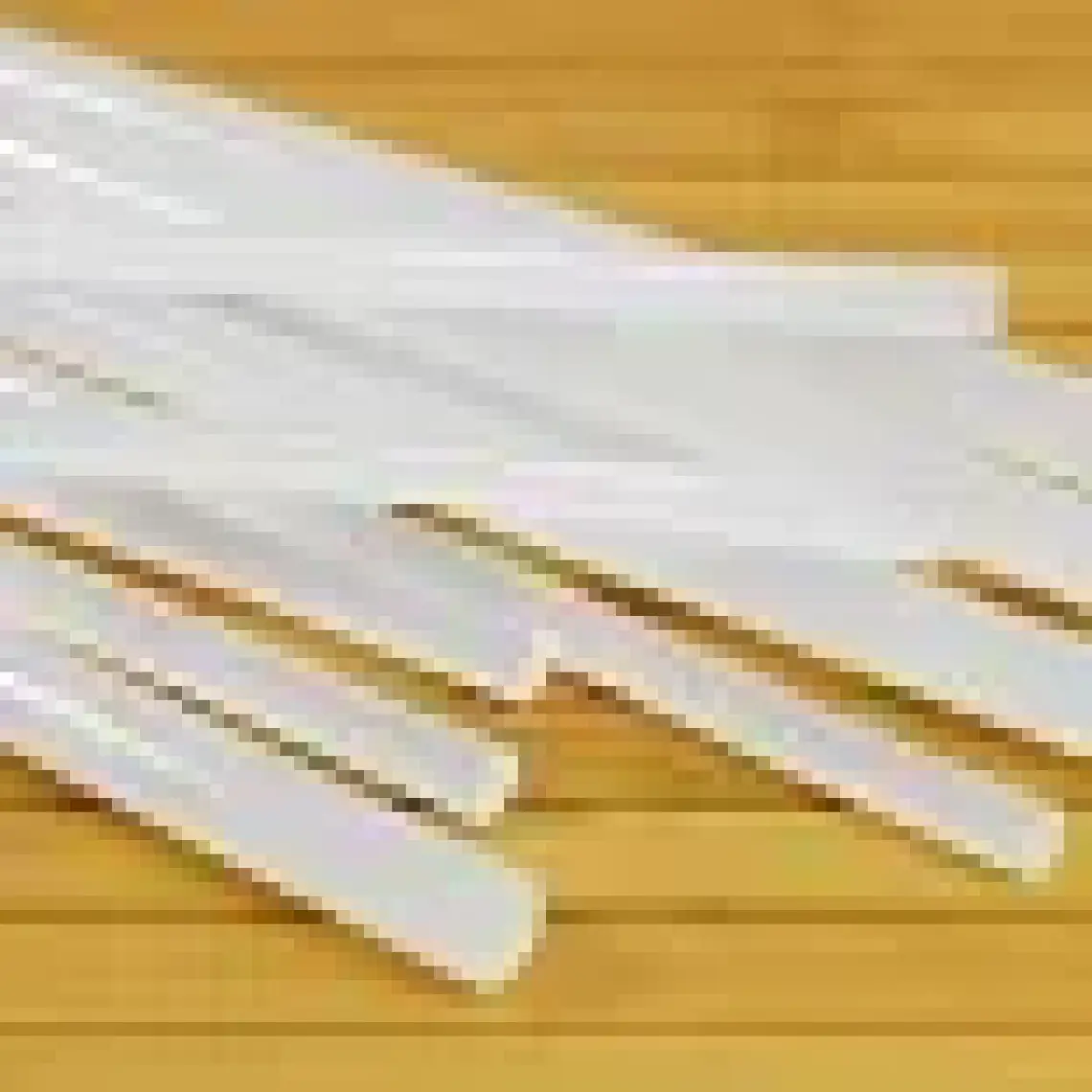 Solid Sıcak Mum Silikon Ince Çubuk Silikon Şeffaf 7,4 mm x 30 cm
