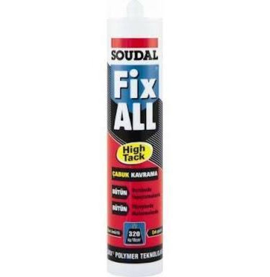 Soudal Fix All Korniş Yapıştırıcı Montaj Silikonu Siyah 290 ml