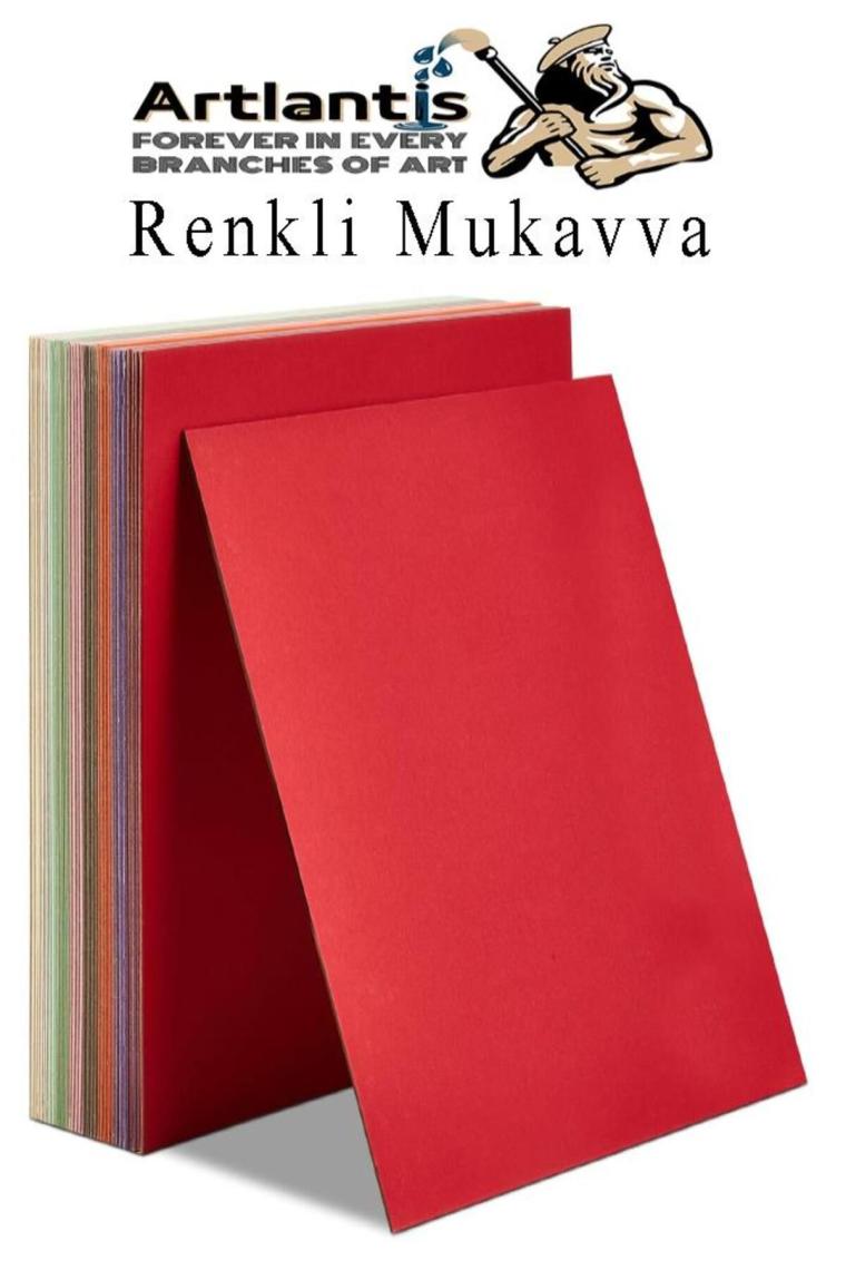 Renkli Mukavva 5 Renk 50x70 cm 1 Paket Sert Renkli Karton 1.0 mm Okul Okul Öncesi Anasınıfı Hobi Etk