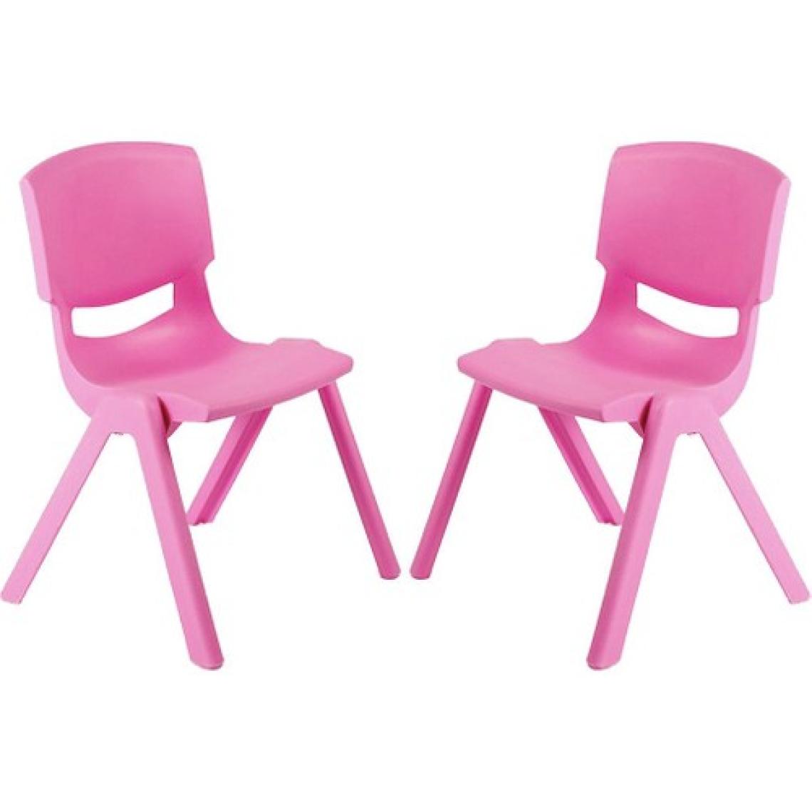 Fiore 2'li Set Büyük Şirin Çocuk Sandalyesi Pembe