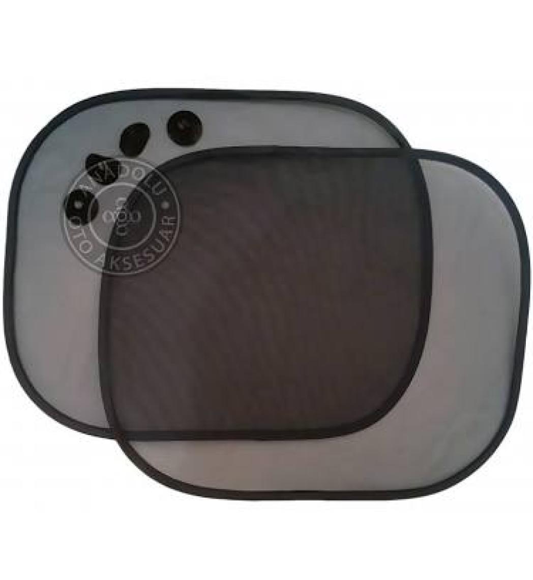 Autokit Yan cam perde 2’li siyah