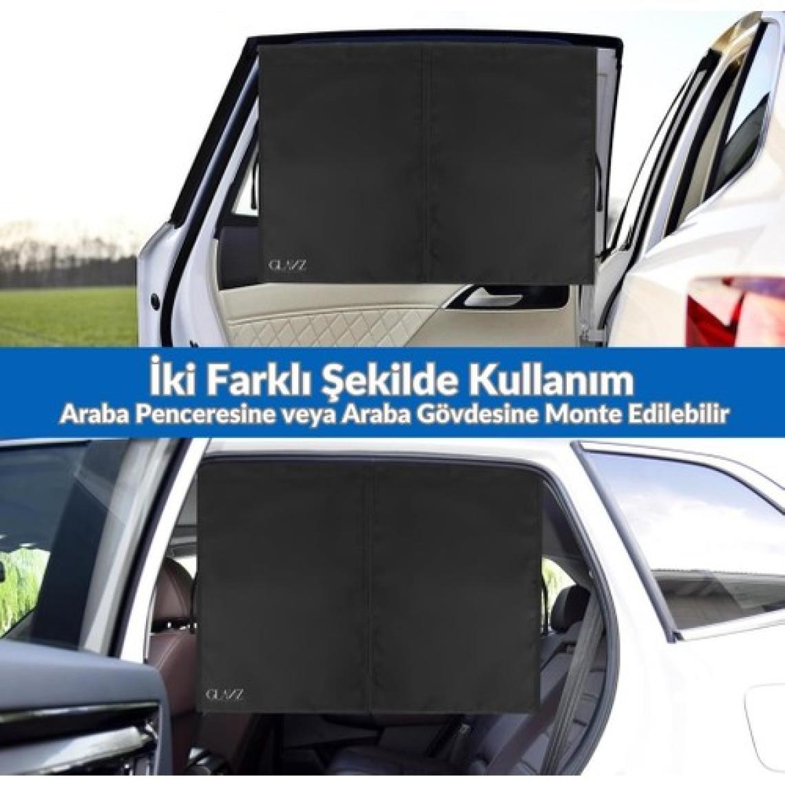 Glanz 1 Adet Araç Yan Cam Perdesi Mıknatıslı Oto Güneşlik Araba Anne Bebek Emzirme Perdesi