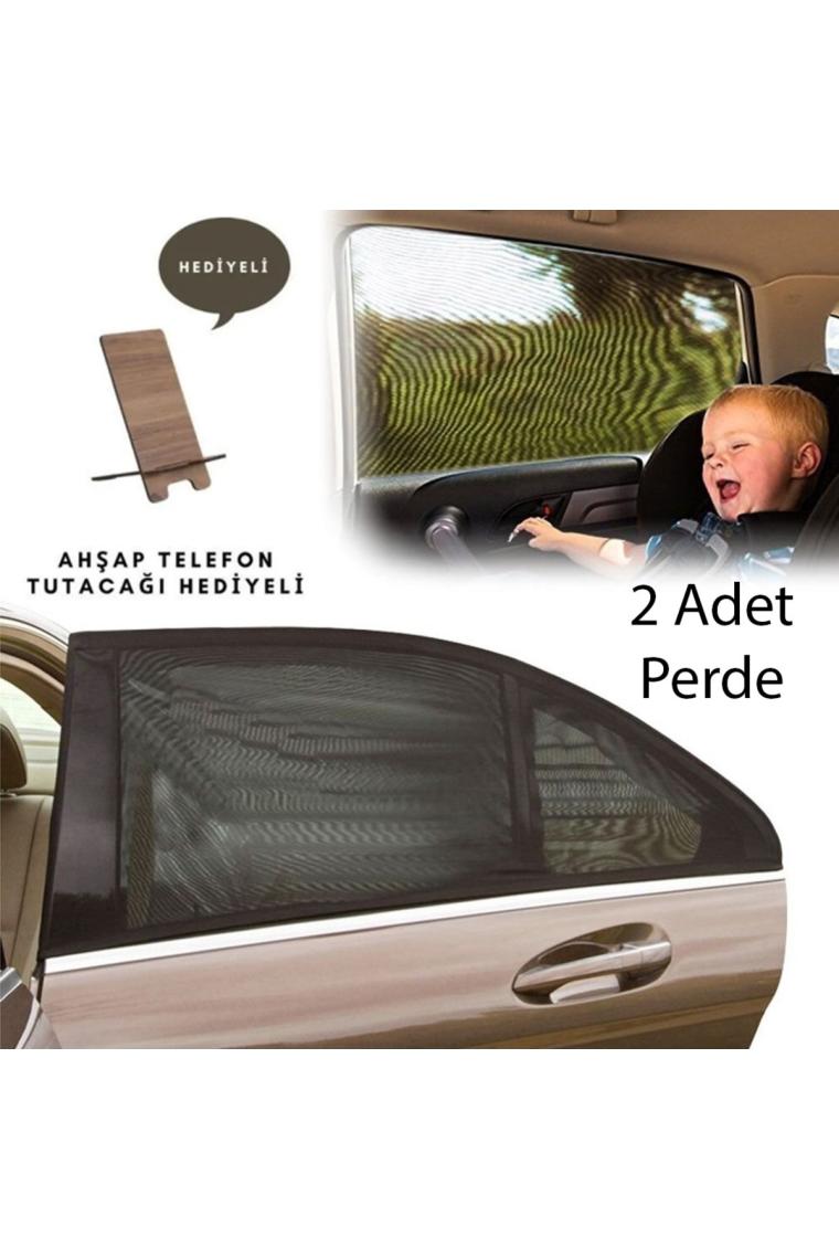 Ankaflex 2ADET Yan Cam Güneşlik Anne Bebek Emzirme Araba Kapı Camı Perdesi Çocuk Koruyucu Sineklik Örtüsü